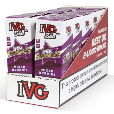 Mixed Berries Nic Salt E-Liquid by IVG Bar Favourites