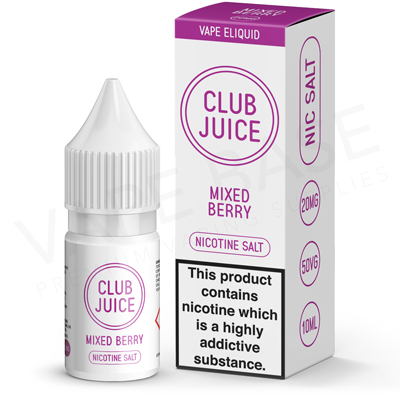 Mixed Berry Nic Salt E-Liquid by Club Juice