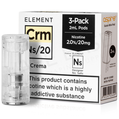 NS20 + NS10 Crema Pod E-Liquid by Element