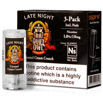 NS20 + NS10 Late Night Pod E-Liquid by Quiet Owl