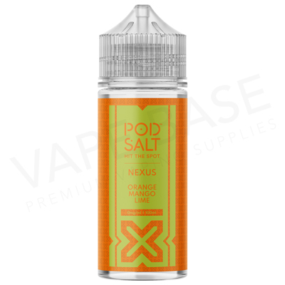 Orange Mango Lime Shortfill E-Liquid by Pod Salt Nexus 100ml