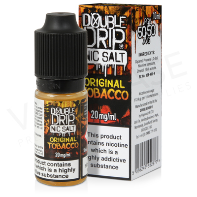 Original Tobacco Nic Salt E-Liquid by Double Drip