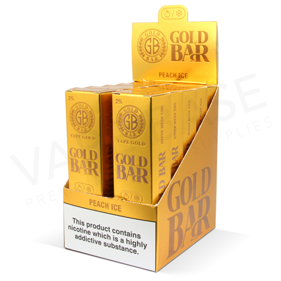 Peach Ice Gold Bar Disposable Vape 