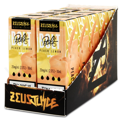 **Discontinued** Peach Lemon Nic Salt E-Liquid by Bolt