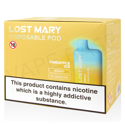 Pineapple Ice Lost Mary BM600 Disposable Vape