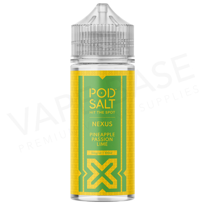 Pineapple Passion Lime Shortfill E-Liquid by Pod Salt Nexus 100ml