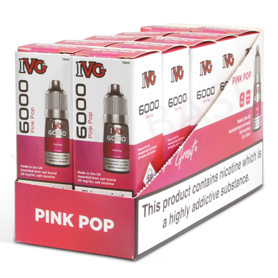 Pink Pop Nic Salt E-Liquid by IVG 6000 Salts