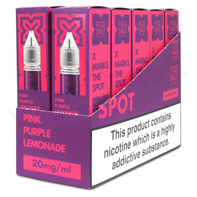 Pink Purple Lemonade Nic Salt E-Liquid by Pod Salt Nexus