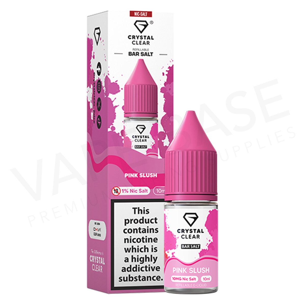 Pink Slush Nic Salt E-Liquid by Crystal Clear