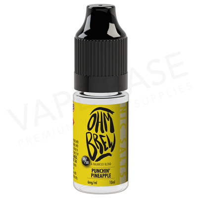 Punchin Pineapple E-Liquid by Ohm Brew 50/50 Nic Salts