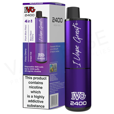 Purple Edition IVG 2400 Disposable Vape