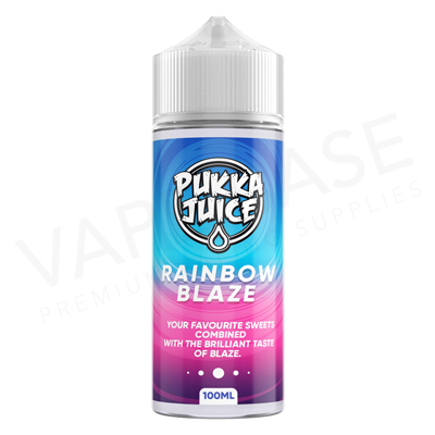 Rainbow Blaze Shortfill E-Liquid by Pukka Juice 100ml