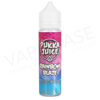 Rainbow Blaze Shortfill E-Liquid by Pukka Juice 50ml