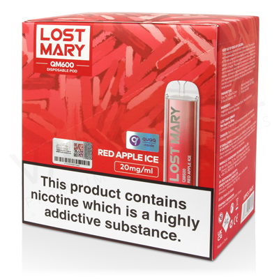 Red Apple Ice Lost Mary QM600 Disposable Vape