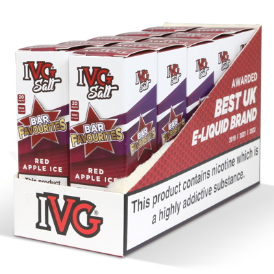 Red Apple Ice Nic Salt E-Liquid by IVG Bar Favourites