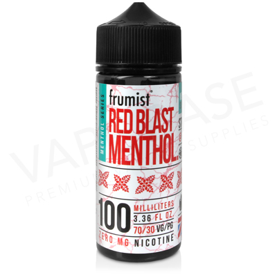 Red Blast Shortfill E-Liquid by Frumist Menthol 100ml