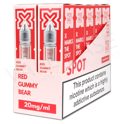 Red Gummy Bear Nic Salt E-Liquid by Pod Salt Nexus