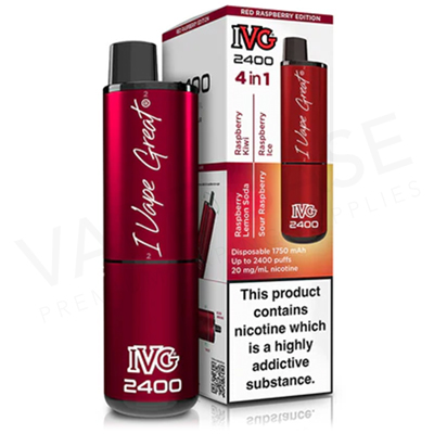 Red Raspberry Edition IVG 2400 Disposable Vape