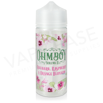 Rhubarb, Raspberry & Orange Blossom Shortfill E-Liquid by Ohm Boy Volume II 100ml
