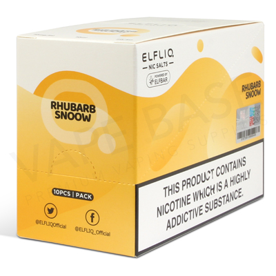 Rhubarb Snoow Nic Salt E-Liquid by Elfliq