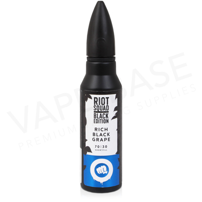 Rich Black Grape Shortfill E-Liquid by Riot Squad The Black Edition 50ml