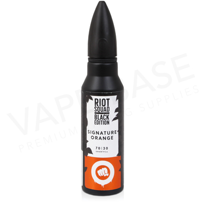 Signature Orange Shortfill E-Liquid by Riot Squad The Black Edition 50ml