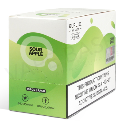 Sour Apple Nic Salt E-Liquid by Elfliq