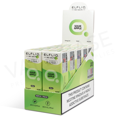 Sour Apple Nic Salt E-Liquid by Elfliq