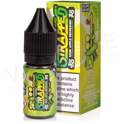 Sour Apple Refresher Salt Nicotine E-Liquid by Strapped