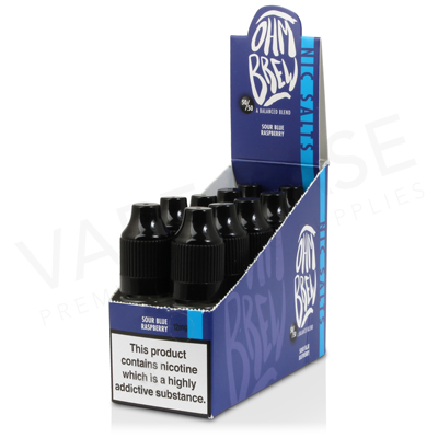 Sour Blue Raspberry E-Liquid by Ohm Brew 50/50 Nic Salts