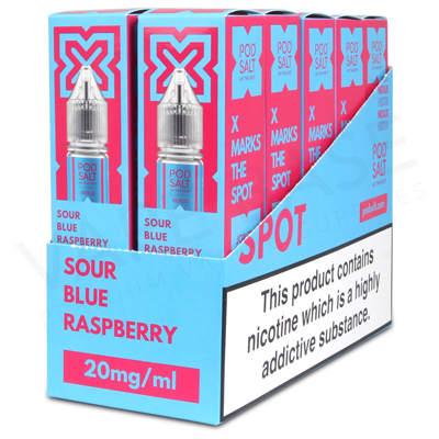 Sour Blue Raspberry Nic Salt E-Liquid by Pod Salt Nexus