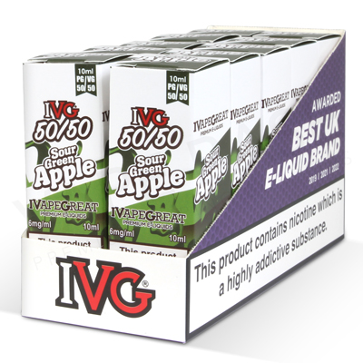 Sour Green Apple E-Liquid by IVG 50/50