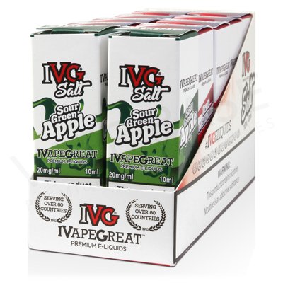 Sour Green Apple Nic Salt E-Liquid by IVG Salts