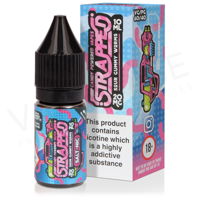 Sour Gummy Worms Salt Nicotine E-Liquid by Strapped