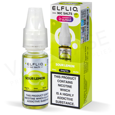 Sour Lemon Nic Salt E-Liquid by Elfliq