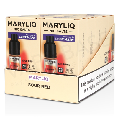 Sour Red Nic Salt E-Liquid by Maryliq