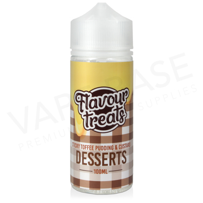 Sticky Toffee Pudding & Custard Shortfill E-Liquid by Flavour Treats Desserts 100ml