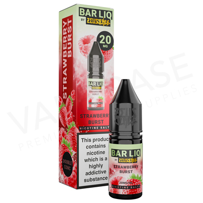 Strawberry Burst Nic Salt E-Liquid by Zeus Juice Bar Liq