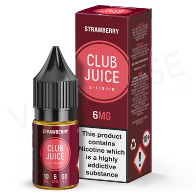 Strawberry E-Liquid by Club Juice 50/50