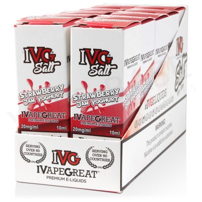 Strawberry Jam Yoghurt Nic Salt E-Liquid by IVG Salts