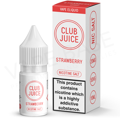 Strawberry Nic Salt E-Liquid by Club Juice