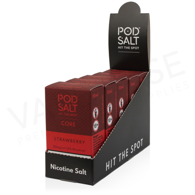 Strawberry Nicotine Salt E-Liquid by Pod Salt