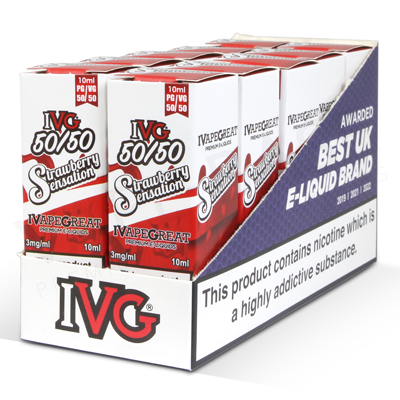 Strawberry Sensation E-Liquid by IVG 50/50