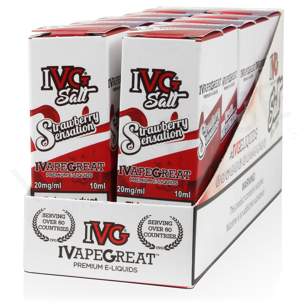 Strawberry Sensation Nic Salt E-Liquid by IVG Salts