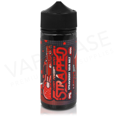Strawberry Sour Belt E-liquid by Strapped 100ml
