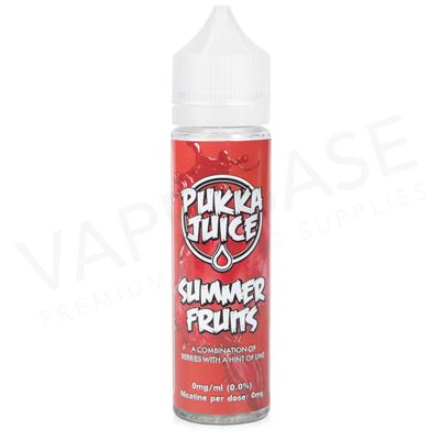 Summer Fruits Shortfill E-Liquid by Pukka Juice 50ml