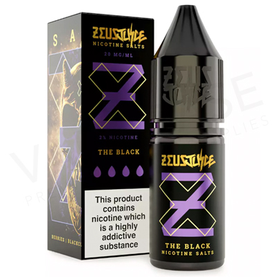 The Black Nic Salt E-Liquid by Zeus Juice