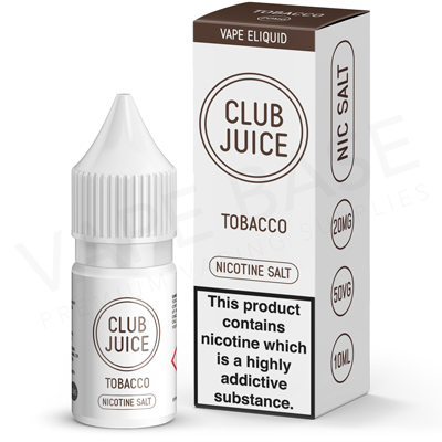 Tobacco Nic Salt E-Liquid by Club Juice