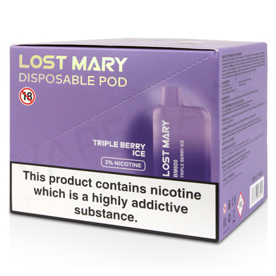 Triple Berry Ice Lost Mary BM600 Disposable Vape
