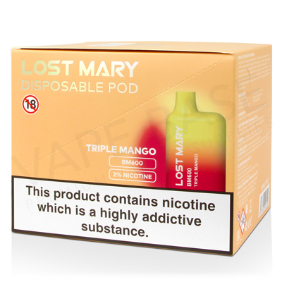 Triple Mango Lost Mary BM600 Disposable Vape